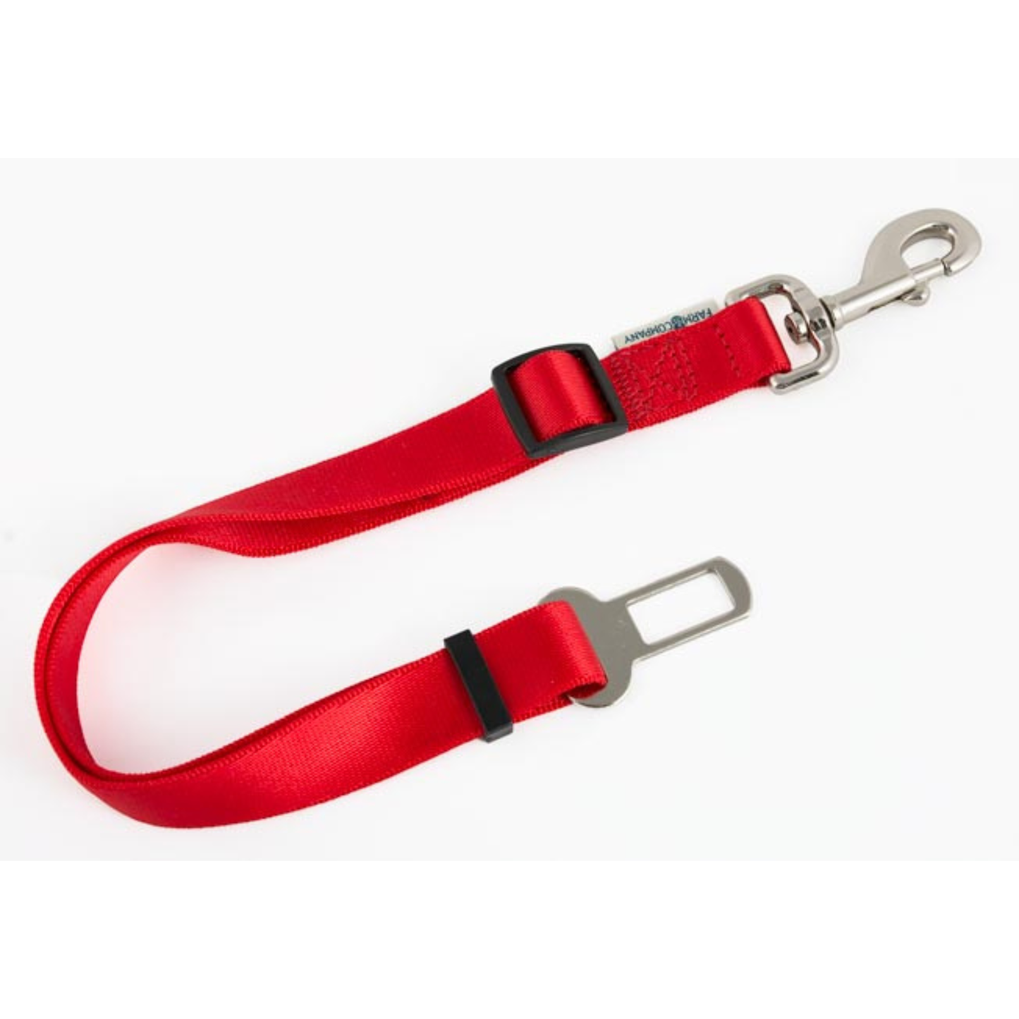 Cintura di sicurezza per cani per viaggi in auto, in nylon rosso, regolabile e resistente, di Farm Company by Orme Differenti