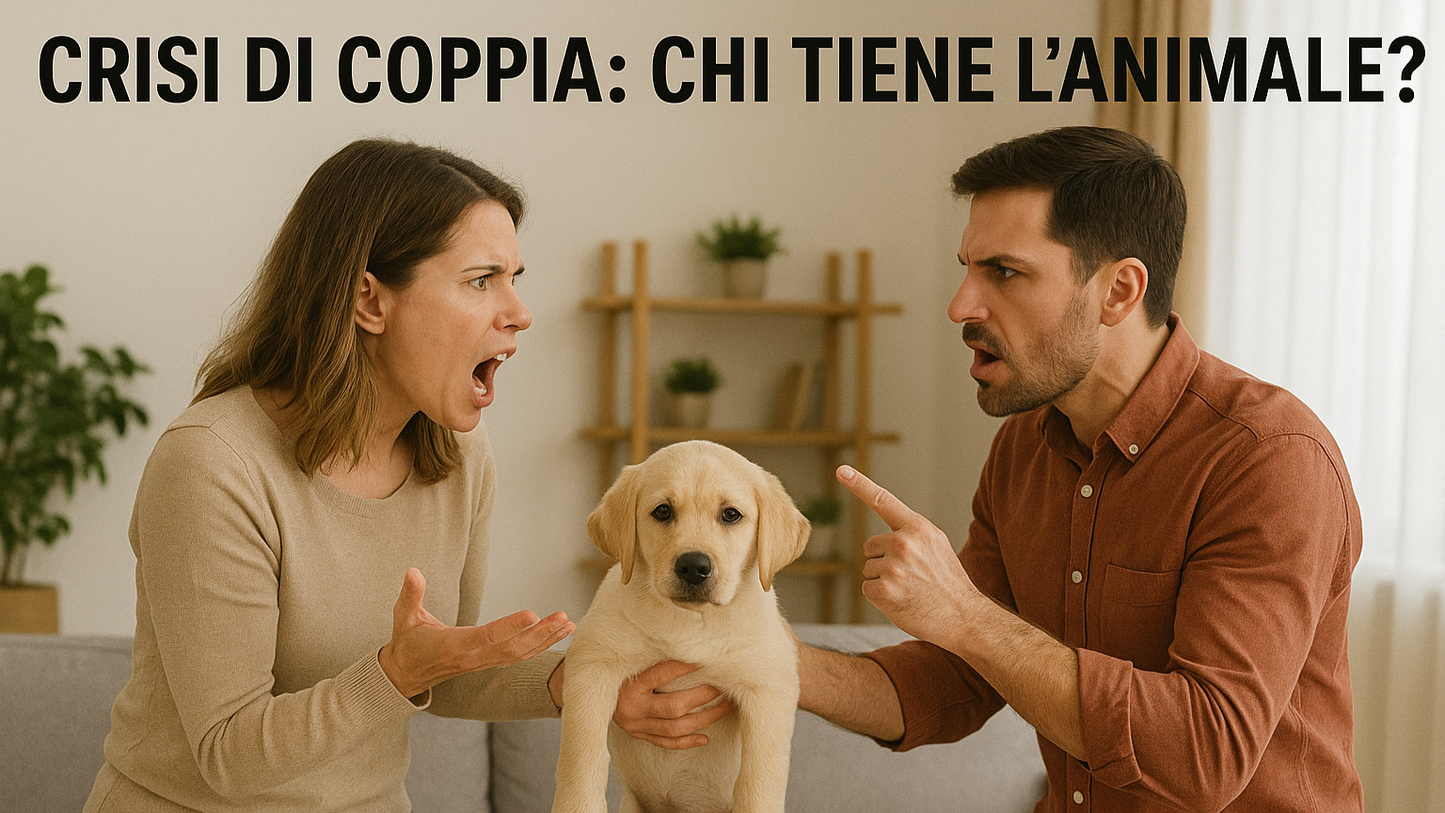 crisi di coppia, chi tiene l'animale in caso di separazione o divorzio, cosa dice la legge, orme differenti