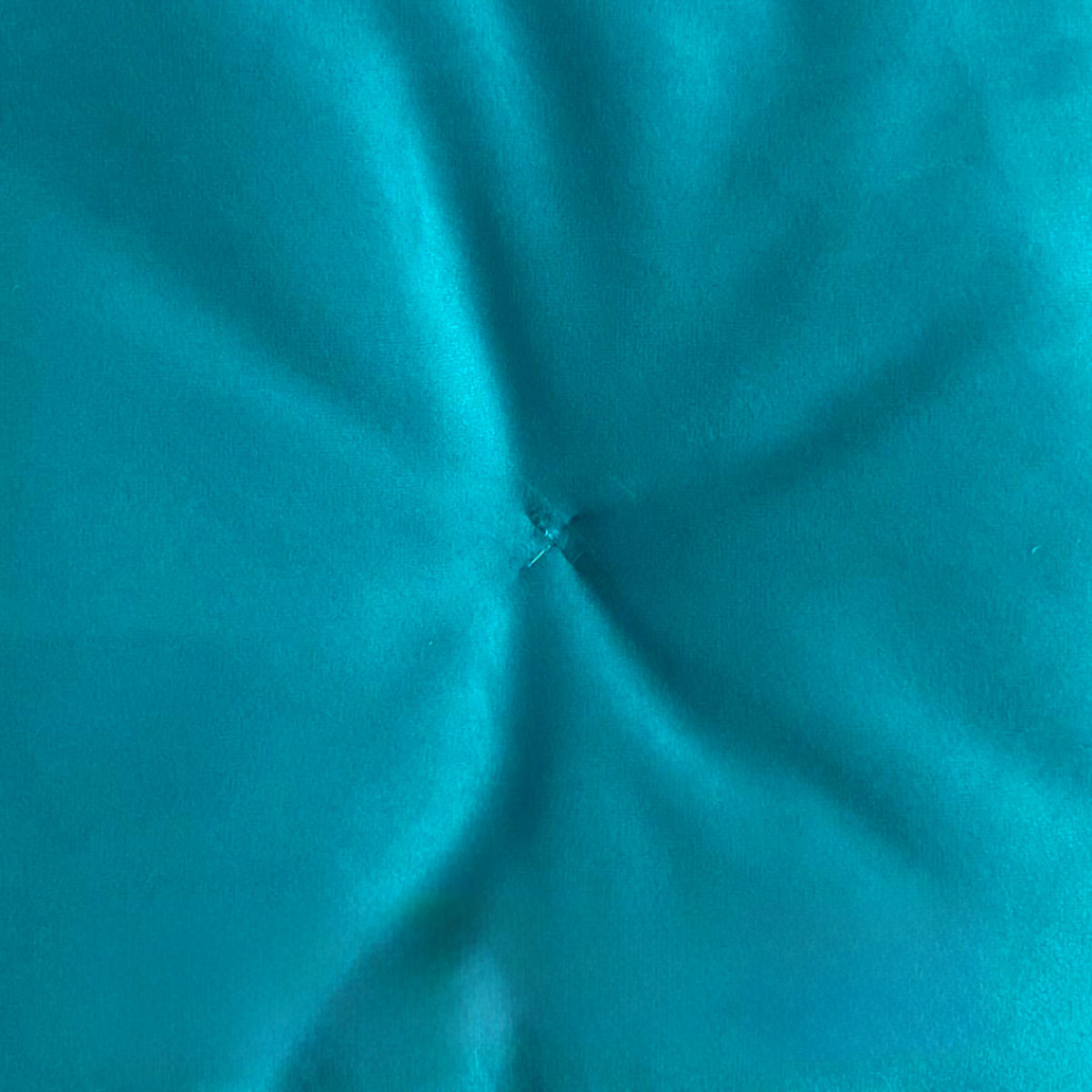 Cuscino imbottito a marchio 515 grammi, in cotone color tiffany - Orme Differenti