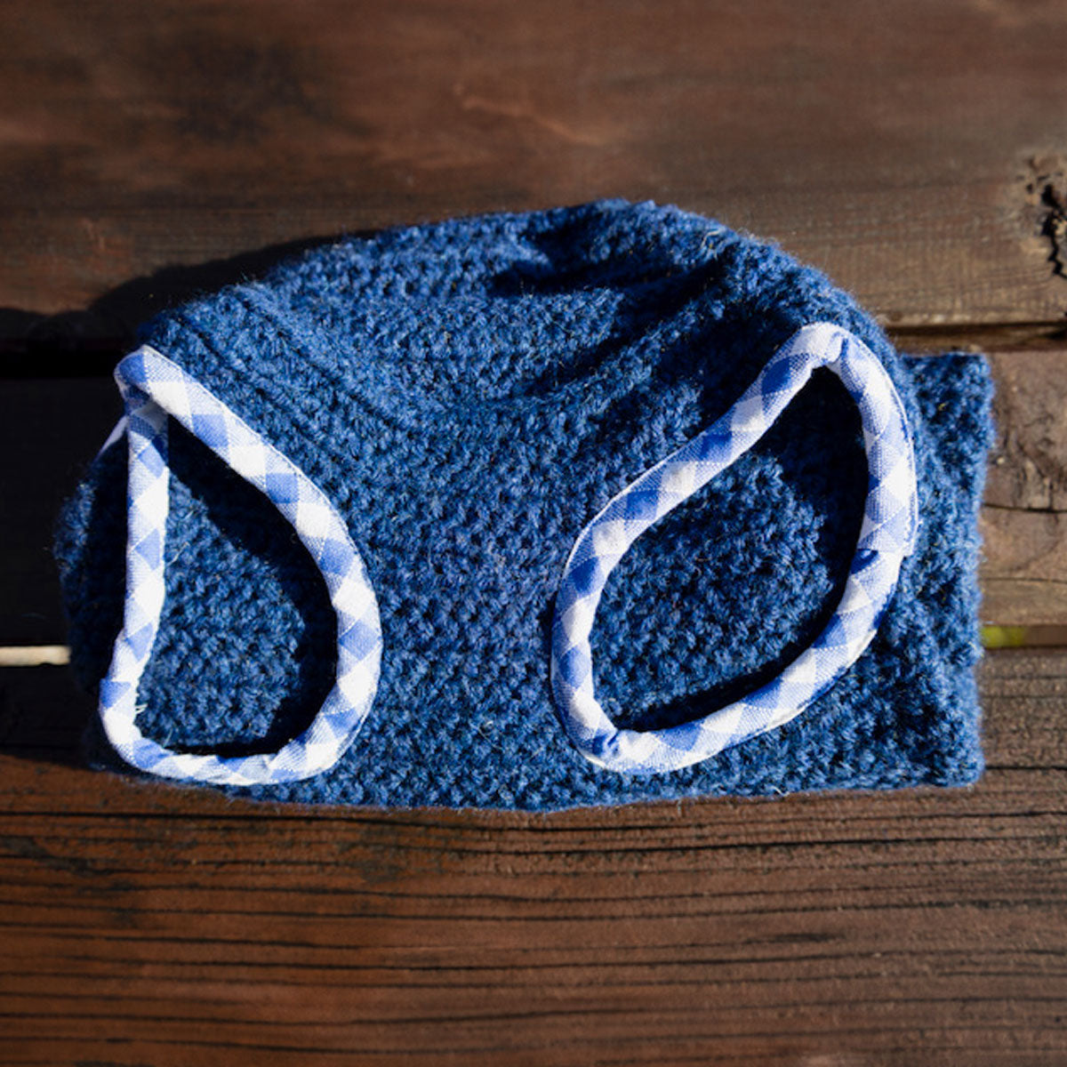 Cappottino per cani di taglia media, piegato, zampe bordate con tessuto in evidenza - Orme Differenti