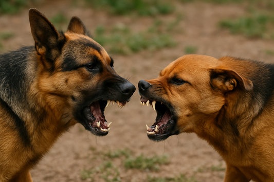 legge brambilla, due cani che combattono, orme differenti