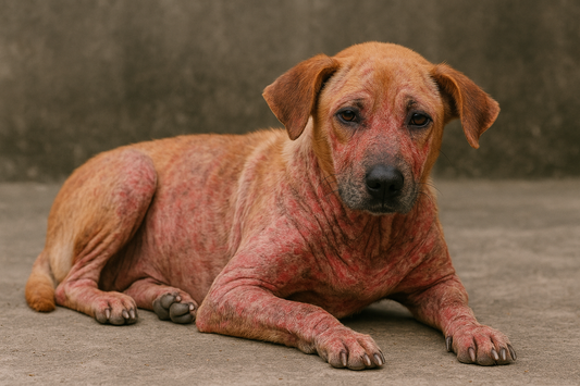 se il cane ha la dermatite, orme differenti