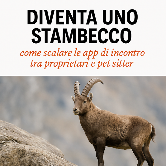 diventa uno stambecco, come scalare le app di pet sitting, orme differenti