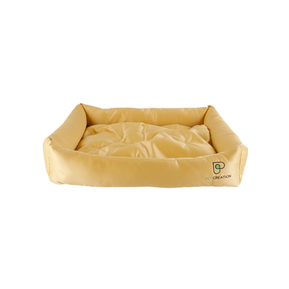 cuccia comfort pet couch giallo, antibatterica, di pet creation by orme differenti
