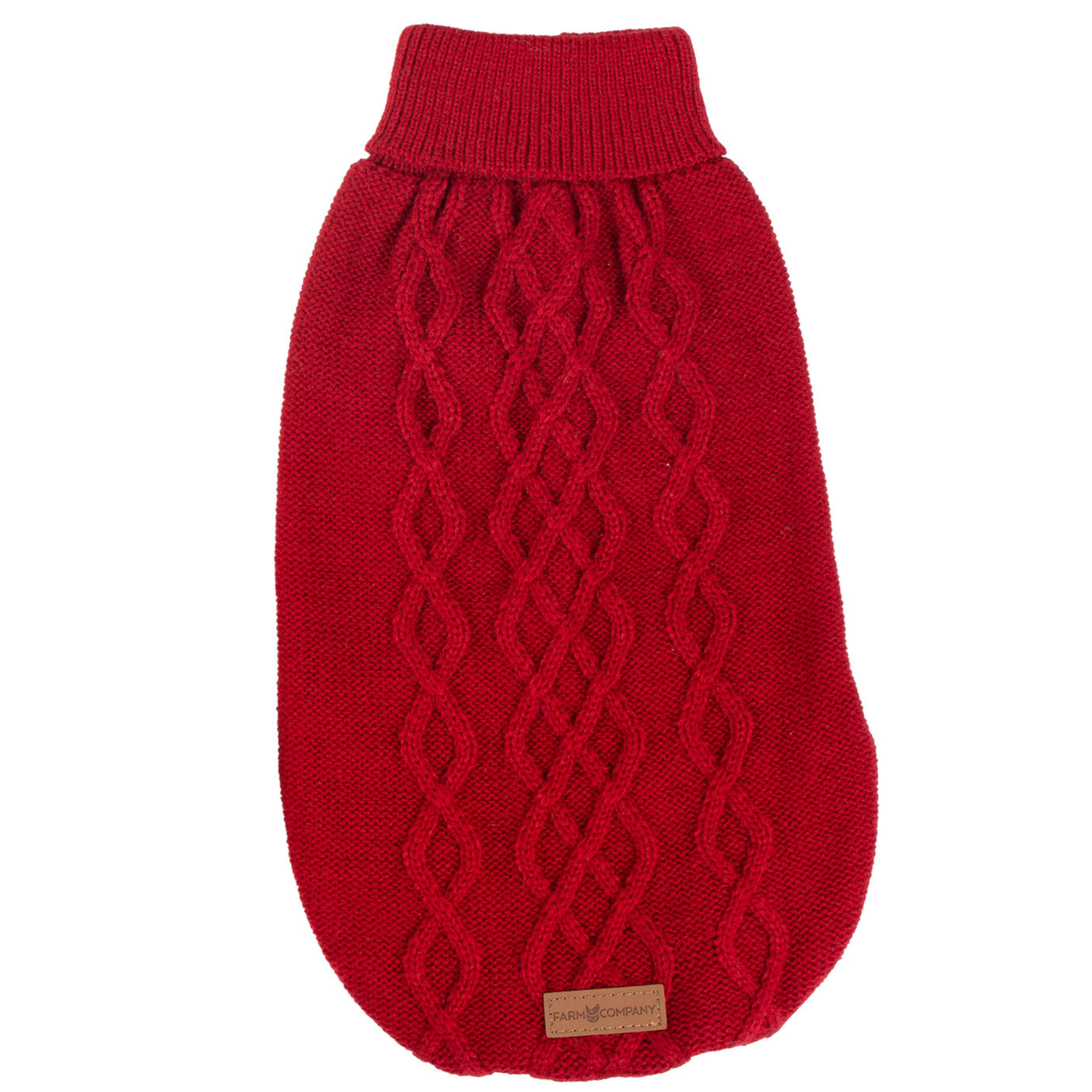 Dolcevita Adamello per cani freddolosi, colore rosso, 25 cm, caldo ed ergonomico, di Farm Company distribuito da Orme Differenti