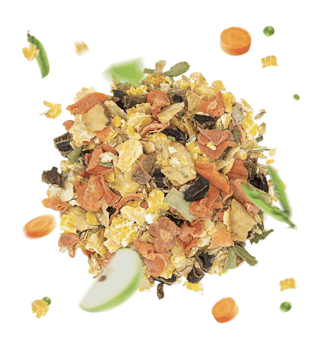 Muesli Flakes 2G integra la normale razione a base di fieno, garantendo un’ottimale attività digerente, fuori dalla confezione, di Gianni Guidolin by Orme Differenti