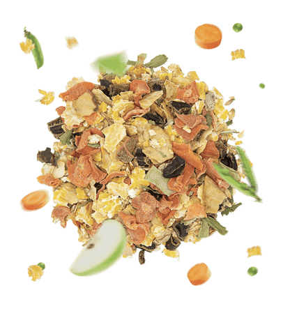 Muesli Flakes 2G integra la normale razione a base di fieno, garantendo un’ottimale attività digerente, fuori dalla confezione, di Gianni Guidolin by Orme Differenti