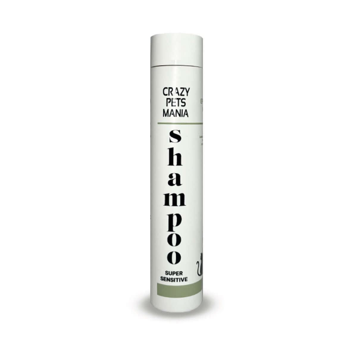 Shampoo Sensitive Super Delicato per cuccioli, ideale per tutti i tipi di manto, di crazy pets mania distribuito da orme differenti