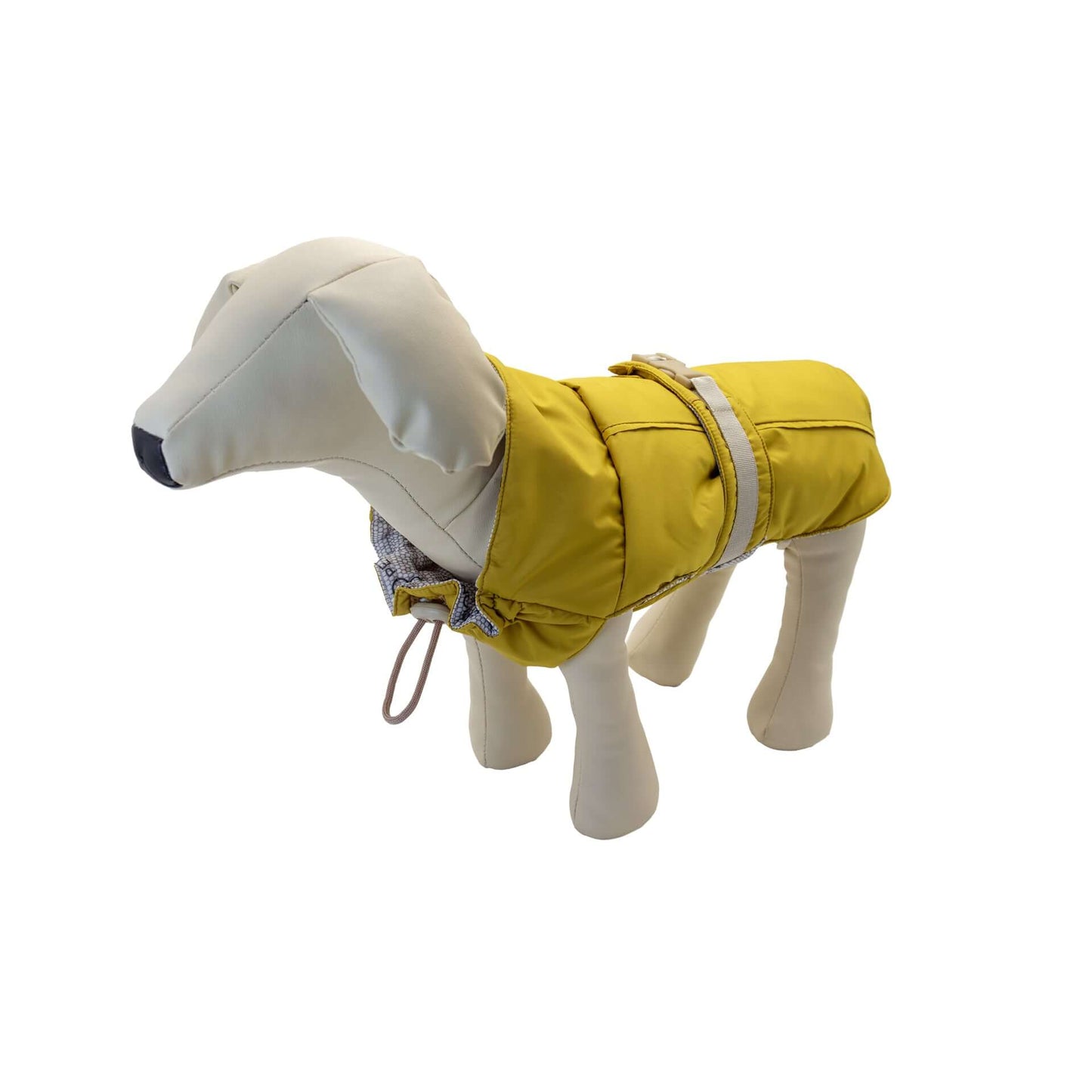 cappottino kris coat, antibatterico e regolabile, giallo, di Pet Creation by Orme Differenti