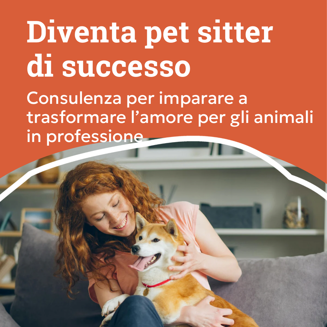 consulenza per pet sitter on line, donna con cane giapponese, orme differenti