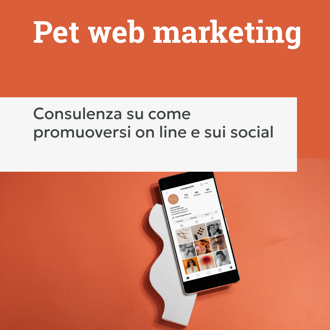 consulenza di pet web marketing, smartphone, orme differenti