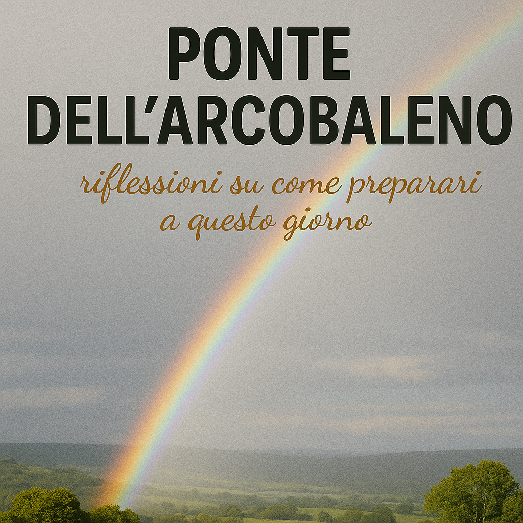 Frame corso accompagnamento al fine vita degli animali, ponte dell'arcobaleno, Orme Differenti