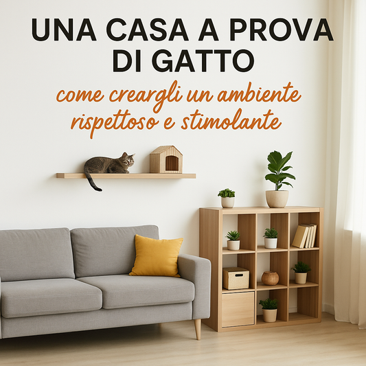 Cover corso come fare una casa a prova di gatto, arredamento felino, di Orme Differenti