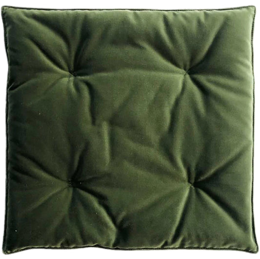 Cuscino iper coniglio mbottito a marchio 515 grammi, in cotone verde - Orme Differenti