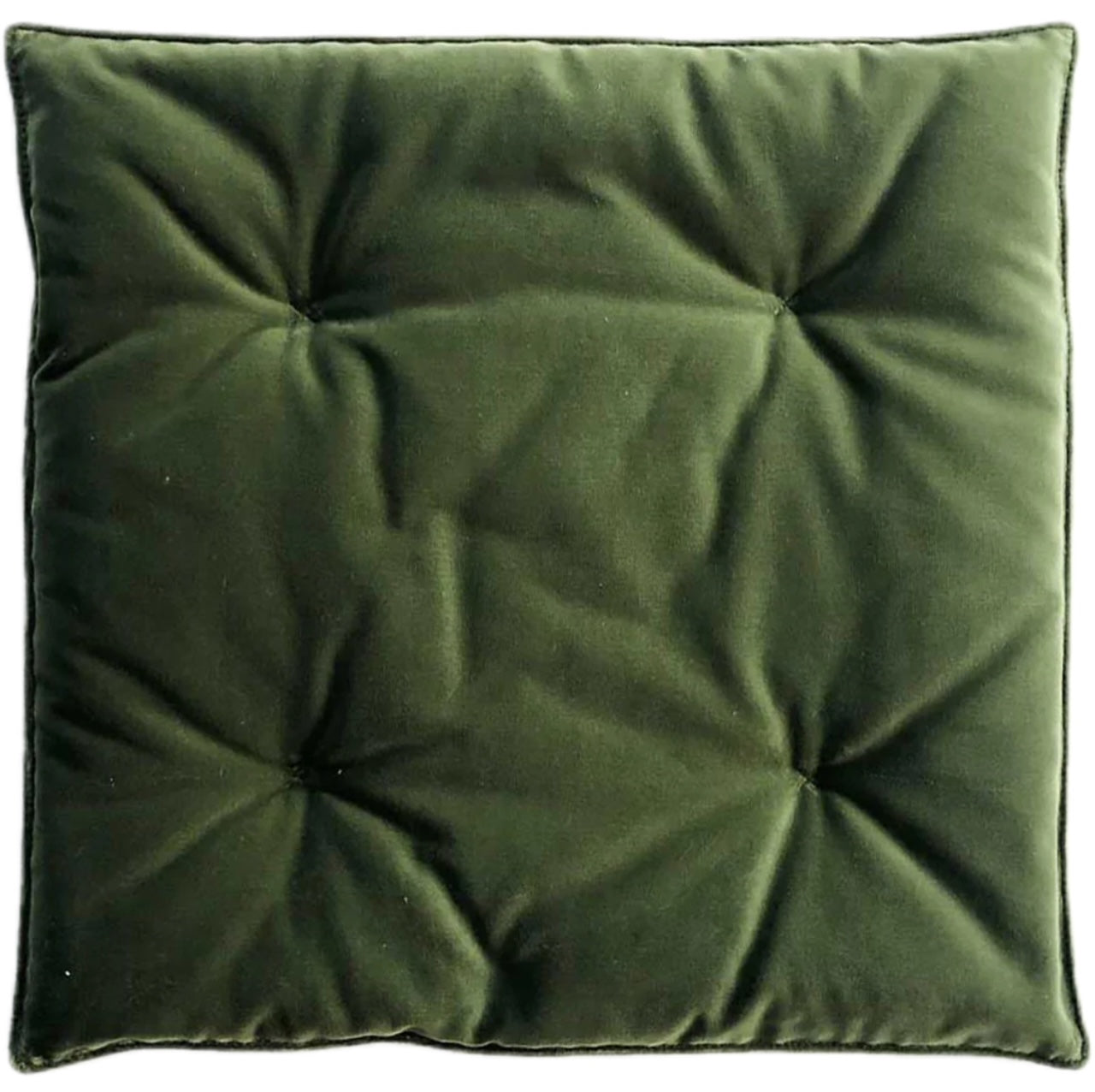 Cuscino imbottito a marchio 515 grammi, in cotone verde - Orme Differenti