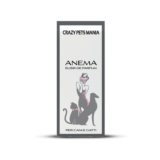 elisir de parfum Anema, acqua profumata per cani, di crazy pets mania distribuito da orme differenti