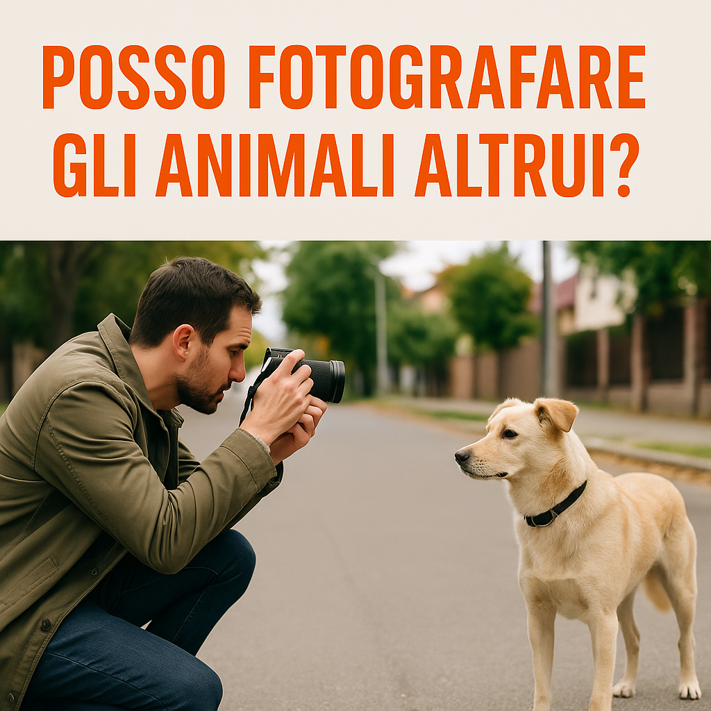 si possono fotografare gli animali altrui, cosa dice la legge, diritti e tutele, orme differenti