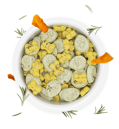 Gourmet Cookies Herbs con zucca e rosmarino, biscotti per cani senza conservanti e zuccheri, di Gianni Guidolin, by Orme Differenti