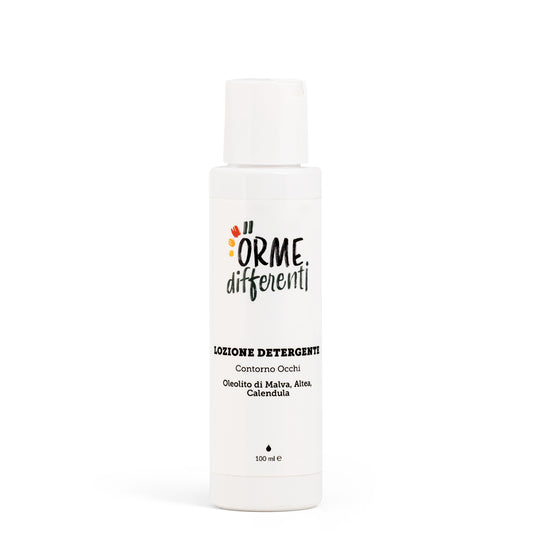 lozione detergente occhi cane e gatto, con ingredienti naturali, protettivo, idratante, lenitivo, made in Italy, di Orme Differenti