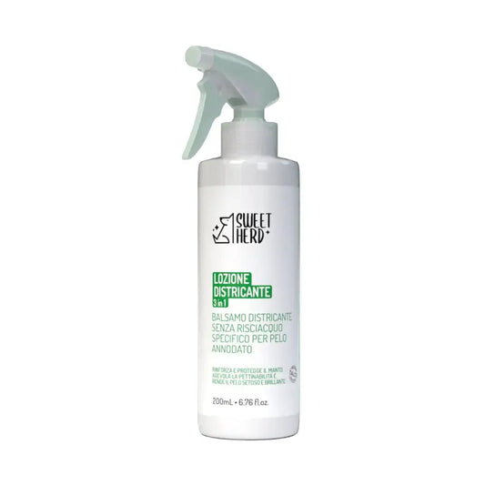 Lozione spray districante per cani senza risciacquo, di Sweet Herd distribuito da orme differenti