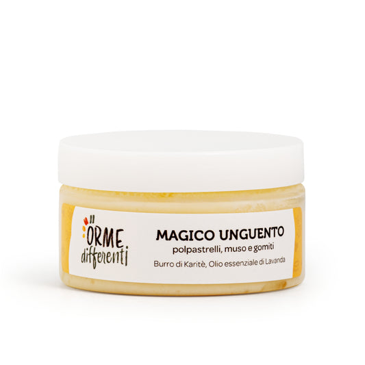 Magico Unguento Orme differenti – Crema polpastrelli, naso e gomiti cane. 100% naturale e vegano, lenitivo e idratante