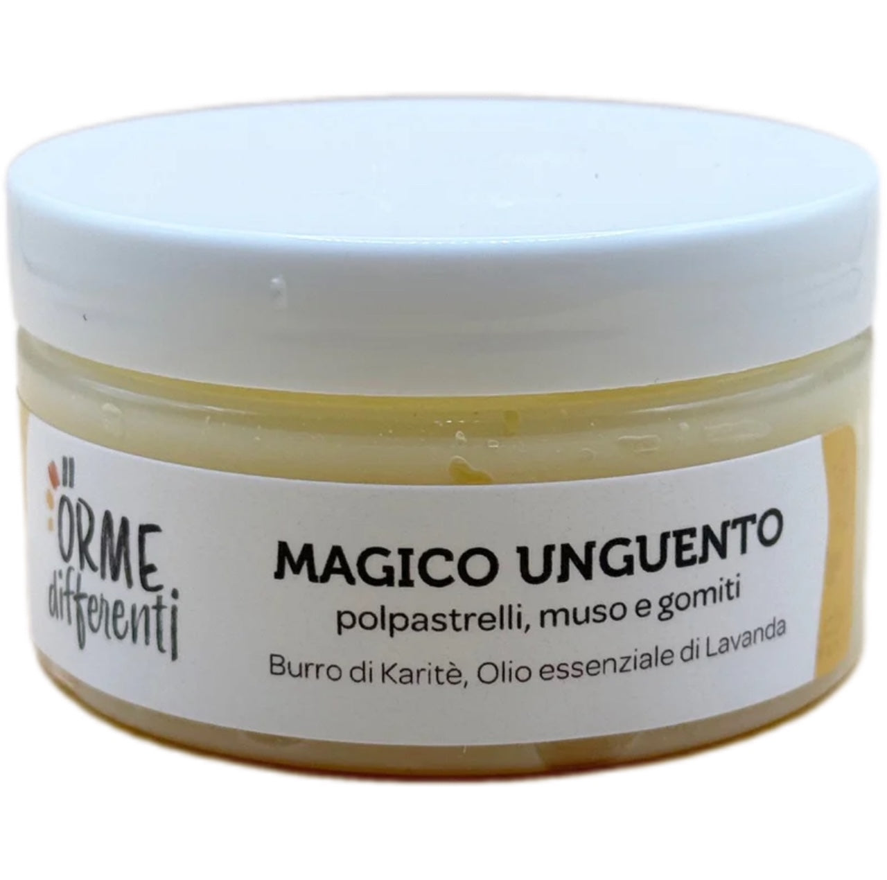 Magico Unguento Orme differenti – Crema polpastrelli, naso e gomiti cane. 100% naturale e vegano, lenitivo e idratante