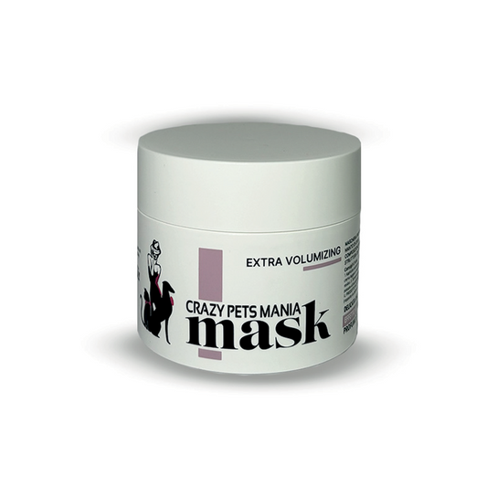 maschera extra volumizzante per cani, dona manto lucido e profumato, di crazy pets mania by orme differenti