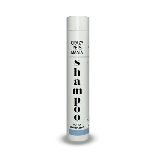 shampoo ultra idratante per cani, per un manto ultra liscio, con aloe vera, di crazy pets mania by orme differenti