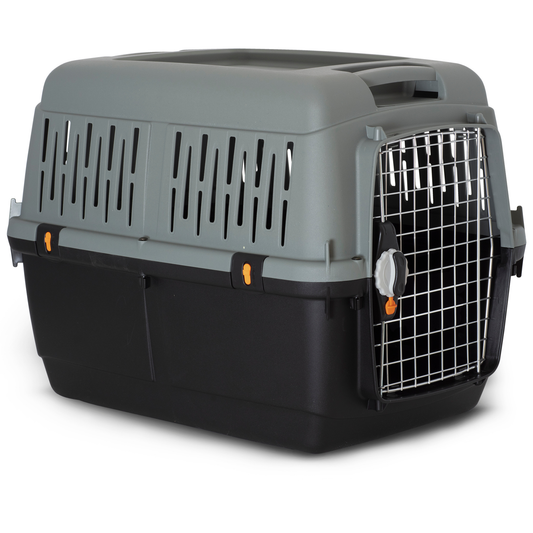 Trasportino per cani da aereo omologato IATA Bracco Travel Ecoline con tanti accessori come ciotola, misura 4, di Farm Company by Orme Differenti